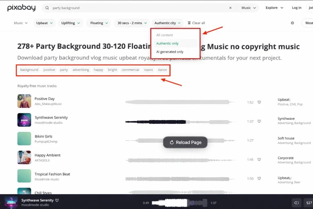Pixabay copyright free music for youtube